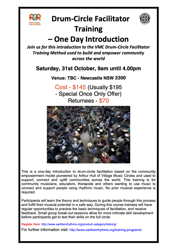 One Day Drum Circle Facilitation Training Earthen Rhythms African