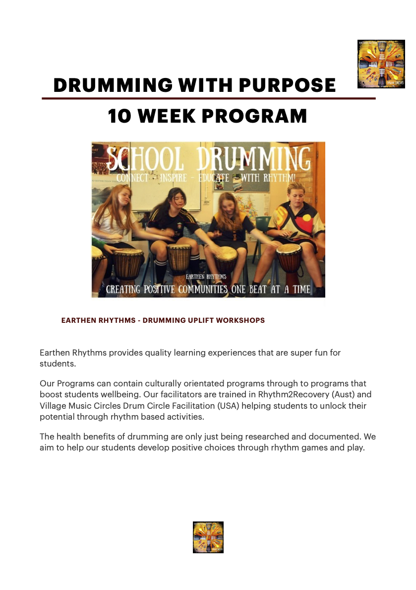 10 Week School Drumming Programs