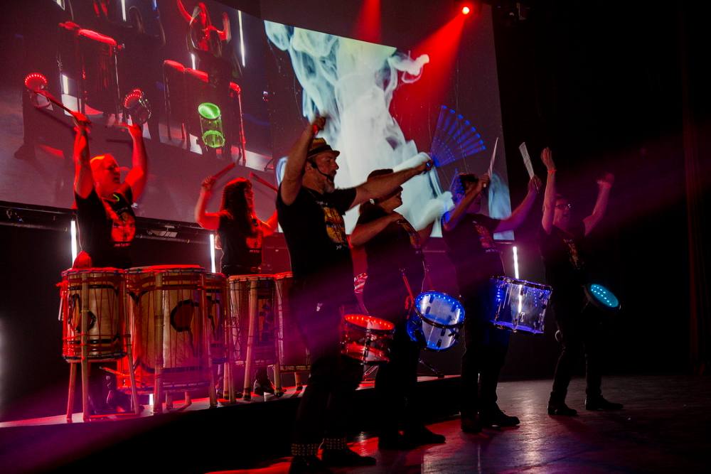 Stunning Corporate Drumming Corporate Drumming Light Show